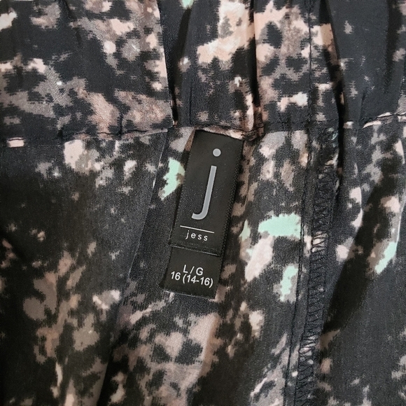 J Jess Floral Print Pant Size Large - 16 - Picture 5 of 6